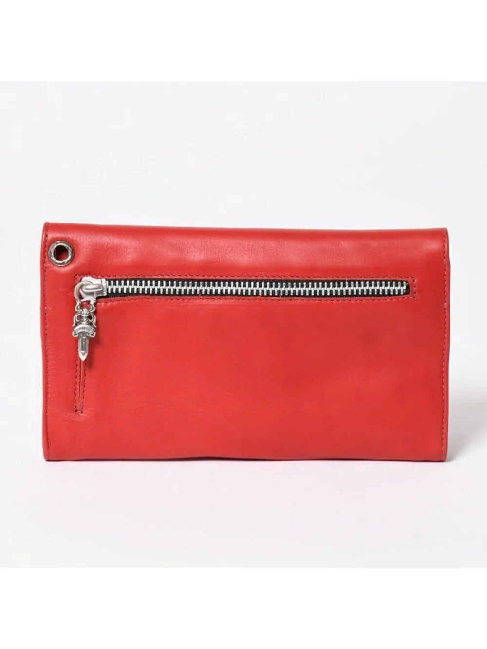 Chrome Hearts Wave Cross Ball Button Wallet Soft Leather